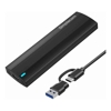 Simplecom 2.5 Portable External Hard Drive Enclosures - Simplecom SE517 NVMe / SATA Dual Protocol M.2 SSD Tool-Free USB-C Enclosure USB 3.2 Gen 2 10Gbps
