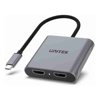 Projector Accessories - Unitek USB-C to Dual HDMI 4K Adapter