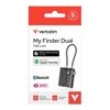 Verbatim USB Hubs - Verbatim My Finder Dual Tracking Tag with TSA Lock Black