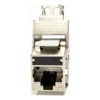 4Cabling - 4Cabling Cat 6A FTP Shielded Keystone Jack Black. Tooless 180 degree IDC 110