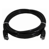 8Ware Cat6 Network Cables - 8Ware CAT6 Cable 0.5m Black Premium RJ45 Ethernet Network LAN UTP Patch Cord 26AWG CU Jacket