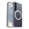 OtterBox - OtterBox Symmetry Clear Magnets Samsung Galaxy S25 5G (6.2") Case Clear (77-97403) DROP+ 3X Military Standard Raised