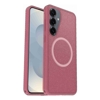 OtterBox - OtterBox Symmetry Clear Magnets Samsung Galaxy S25+ 5G (6.7") Case Foxberry (Pink) (77-97599) DROP+ 3X Military