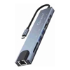 Just You PC - Just You PC Oxhorn SuperSpeed 8-in-1 USB C to HDTV Adapter Hub 1xHDMI 4K 1xEtherne LAN 2 xUSB 3.0 Type C Type C (PD)