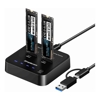 Docks & Port Replicators - Simplecom SD550v3 USB 3.2 Gen2 to Dual Bay NVMe M.2 SSD Docking Station Duplicator Offline Clone