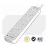 Generic Powerboards - Sansai 6 Way Powerboard 6 Outlet 10A 240V Individually Switched 3 extra spaced sockets 1M Length
