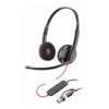 Headsets - HP POLY BLACKWIRE 3220 STEREO USB -C HEADSET USB-C/A ADAPTER