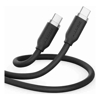 ALOGIC - ALOGIC ALIOGIC Elements Silicone 5A/240W USB2 USB-C to C Male Cable with cable tie Black 2m