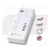 Generic Powerboards - Sansai 4 Outlet 3xUSB-A  1xUSB-C Powerboard Master On/Off switch Surge and overload protected Fast charging 1M 20W