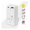 Generic Powerboards - Sansai USB C + A 2xUSB charging Outlets Power Adaptor 240V 10A Power status indicator Wall Charger