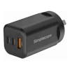 Home & Wall Chargers - Simplecom CU365 3-Port PD 65W GaN Wall Charger Dual USB-C + USB-A for Phone Laptop