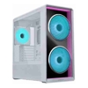 Lian Li Case Fans - Lian Li PC-LAN217INFW LANCOOL 217 Infinity Mirror White Tempered Glass Drive Bays: 1x3.5" HDD+1x2.5" SSD (or 1x3.5" HDD