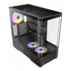 Computer / PC Cases - Antec C6 Curve ARGB Mid Tower ATX case tempered glass 3 ARGB PWM fans USB-C 10Gbps GPU 450mm CPU 180mm 360mm radiator