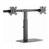 Brateck - Brateck Dual Free Standing Screen Pneumatic Vertical Lift Monitor Stand Fit Most 17'-27' Monitors Up to 6kg per screen