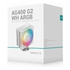 Deepcool - Deepcool AG400 ARGB G2 WH Superior Performance 4 Heatpipe Single Tower CPU Cooler