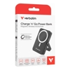 Verbatim - Verbatim Power Bank Magnetic Wireless 10000mAh with Stand Black