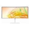 Samsung - Samsung 34" CURVE (21:9) UWQHD VA MONITOR T/BOLT4 DP HDMI USB LAN KVM WHITE 3YR