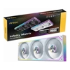 Antec - Antec IM 360 ARGB White 360mm Triple PWM Fan Kit ARGB 800-1800RPM 134.43CFM 1.48mmAq Air Pressure Hydraulic Bearing 2Y